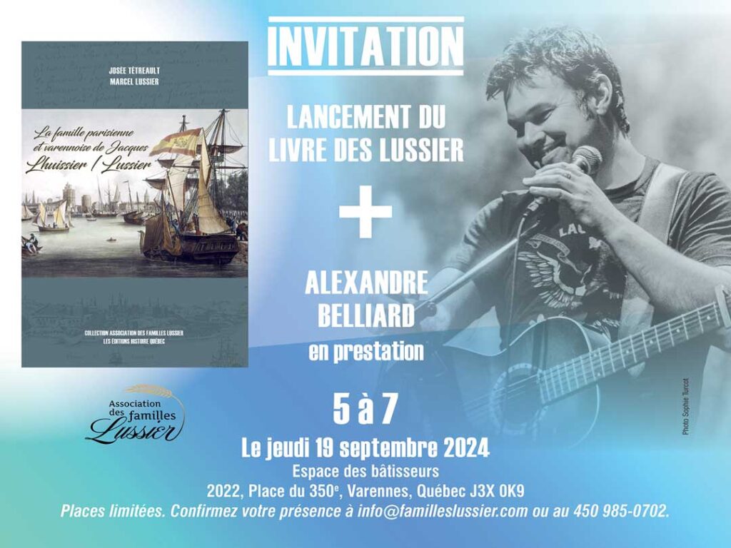 5 à 7 Lancement du livre des Lussiers